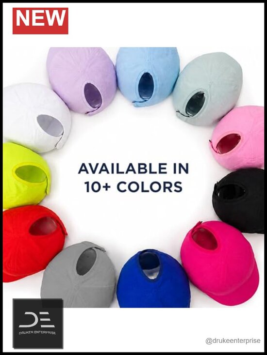 Patented Ponytail Baseball Cap with Tangle-Free Closure, Lightweight main image 6